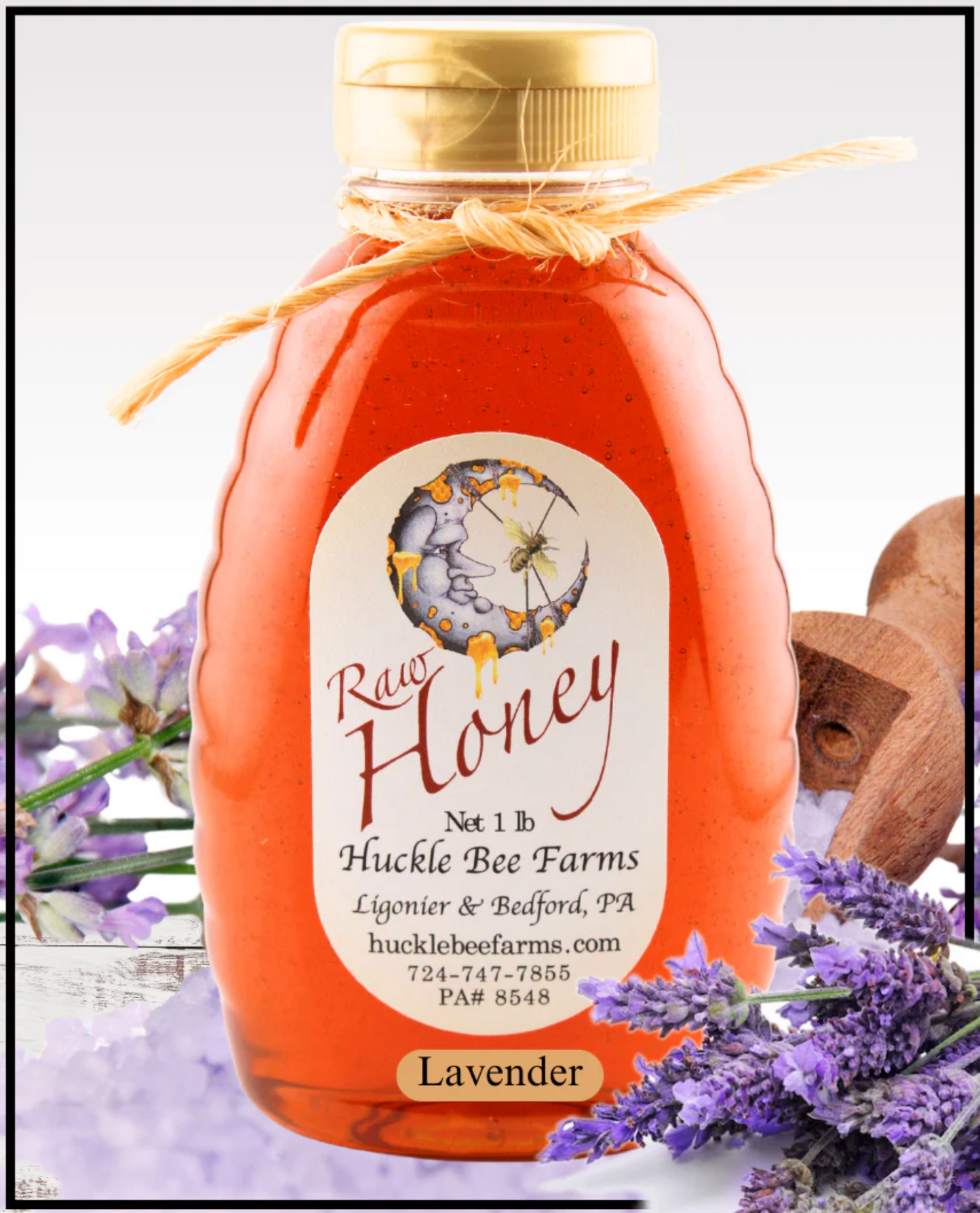 Infused Honey 1/2 Lb Size Bottle Huckle Bee Farms