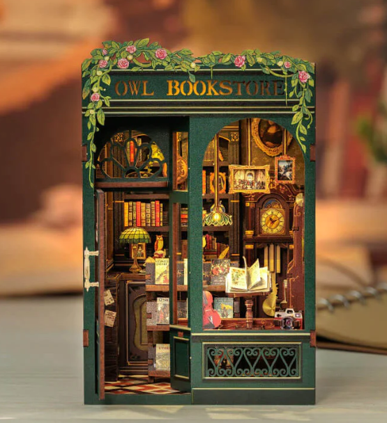 DIY Book Nook Kit: Owl Bookstore