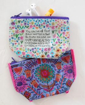 Small Recycled Zipper Pouch
