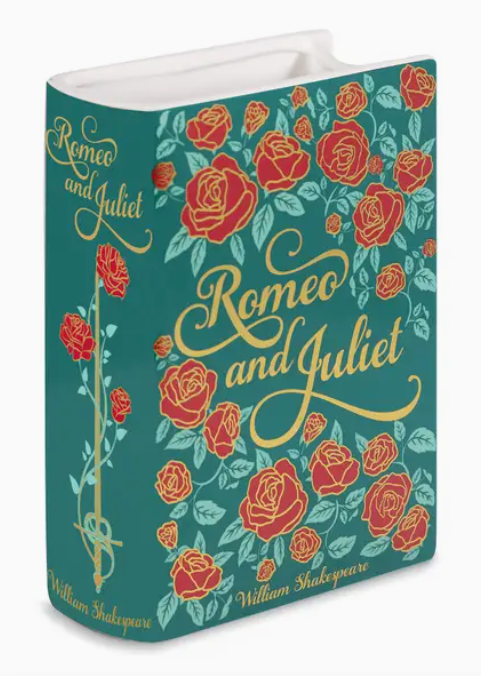 Romeo and Juliet Large Book Vase