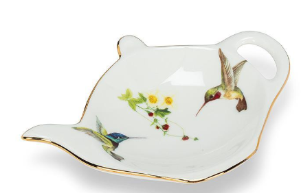 Hummingbird Tea Bag Plate