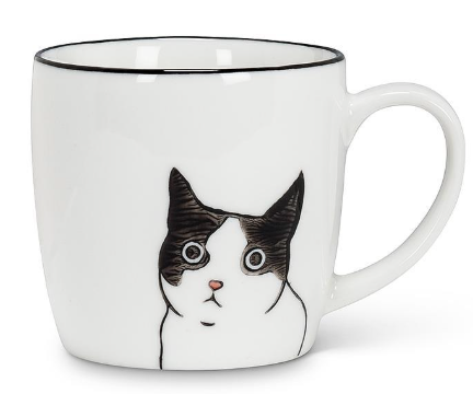 Peering Cat Mug