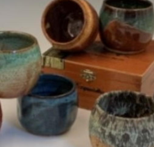 Ceramic Pottery Stemless Wine Cups