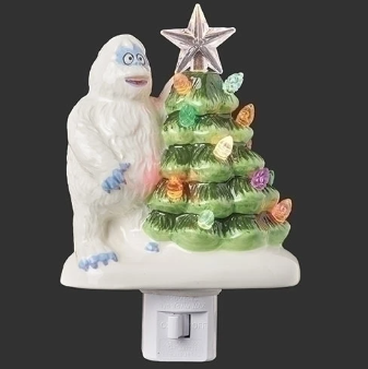 6"H Lighted Bumble w/ Christmas Tree Nightlight