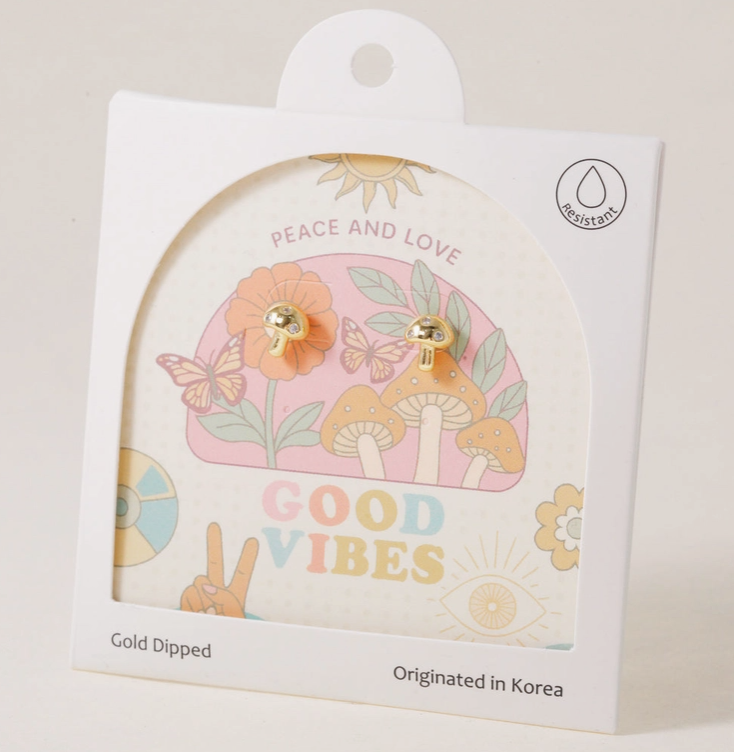 Vibing with Mushroom Earrings