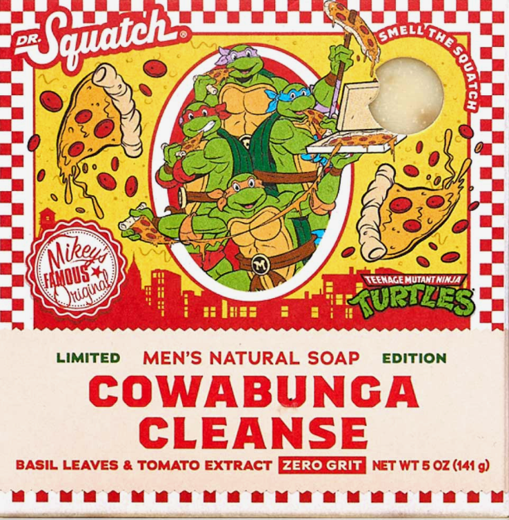 DR. SQUATCH SOAP Ninja Turtles Bar Soap 5 oz. - Cowabunga Cleanse