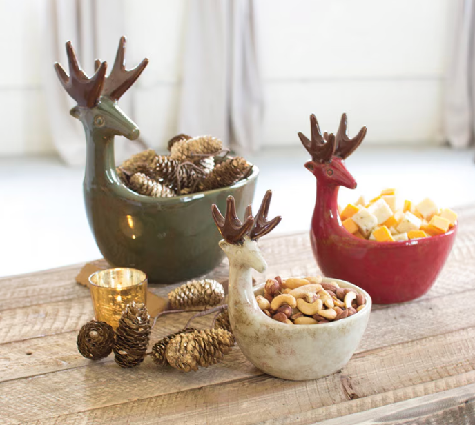 Ceramic Deer Bowls