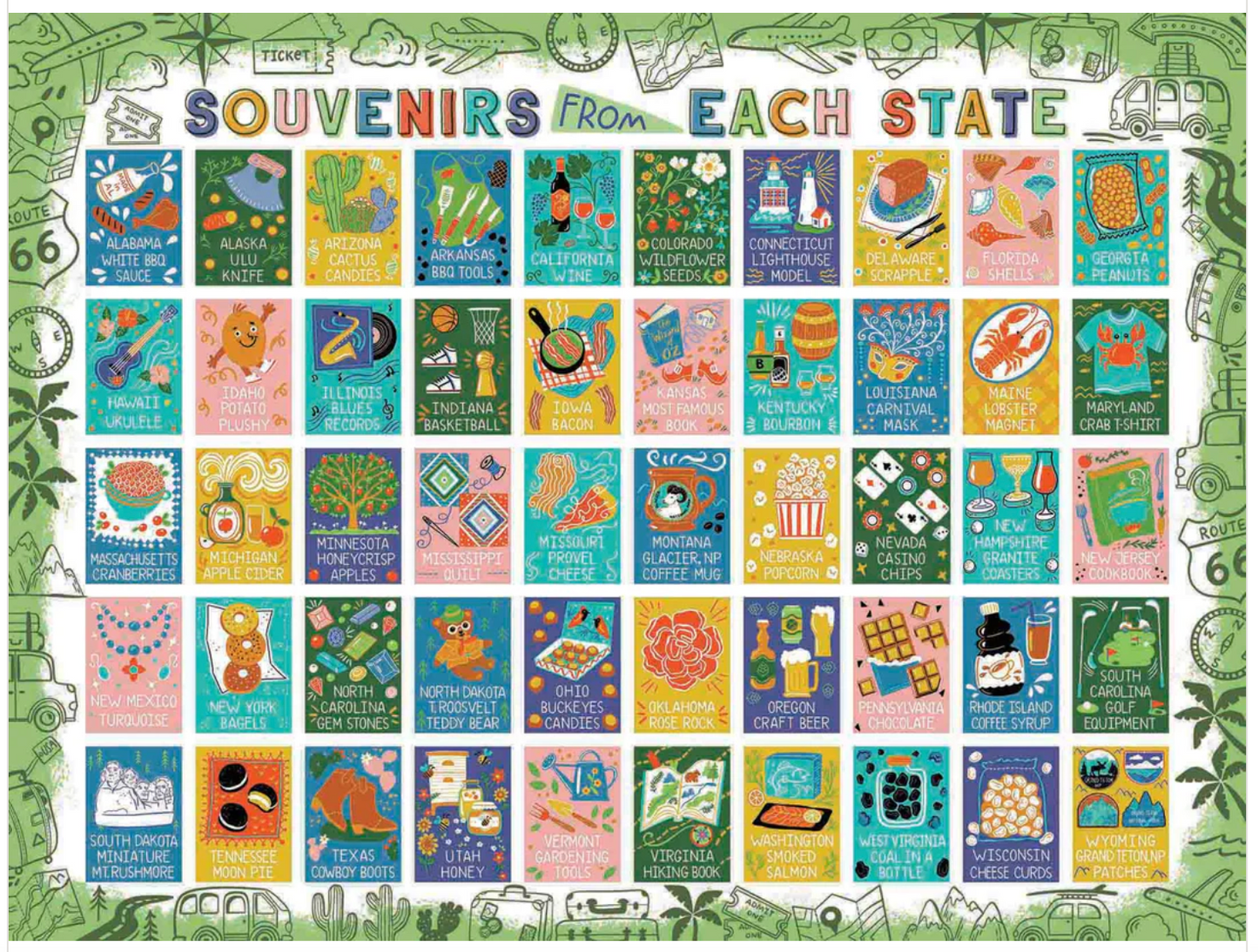 Souvenirs of the States Puzzle