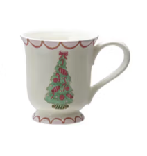 Stoneware Mug with Christmas Tree