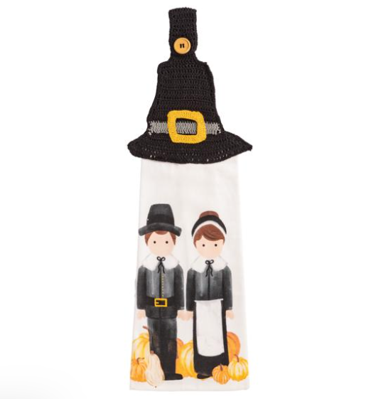 Pilgrim Hat Hanging Towel