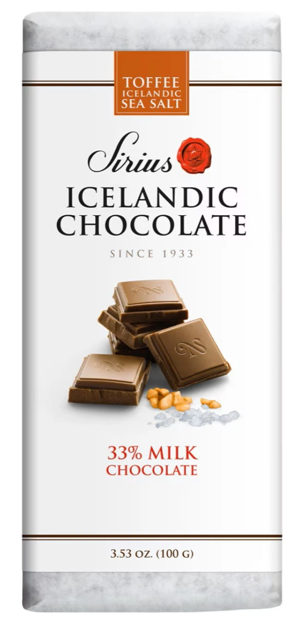 Sirius Icelandic Chocolate - Milk Chocolate Toffee and Sea Salt