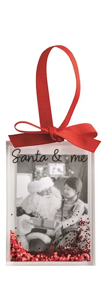 Christmas Glitter Photo Ornament