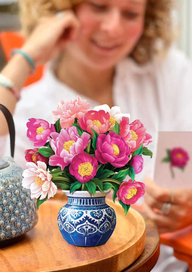 Mini Peony Paradise Pop-Up Card