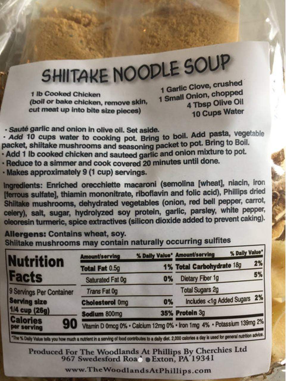 Shiitake Noodle Soup Mix