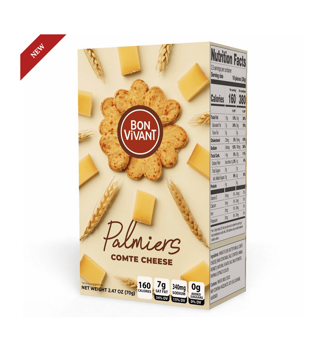 Bon Vivant Comte Cheese Palmiers Box