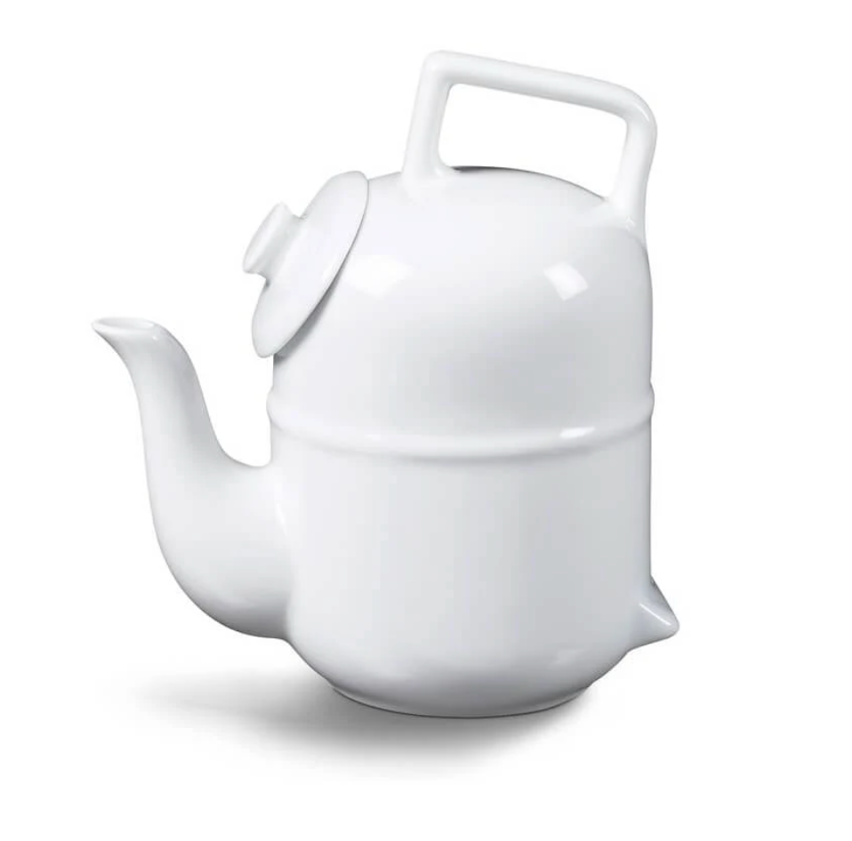 Tilting Teapot white porcelain Ronnefeldt – Mrs. Robinson's Tea Shop