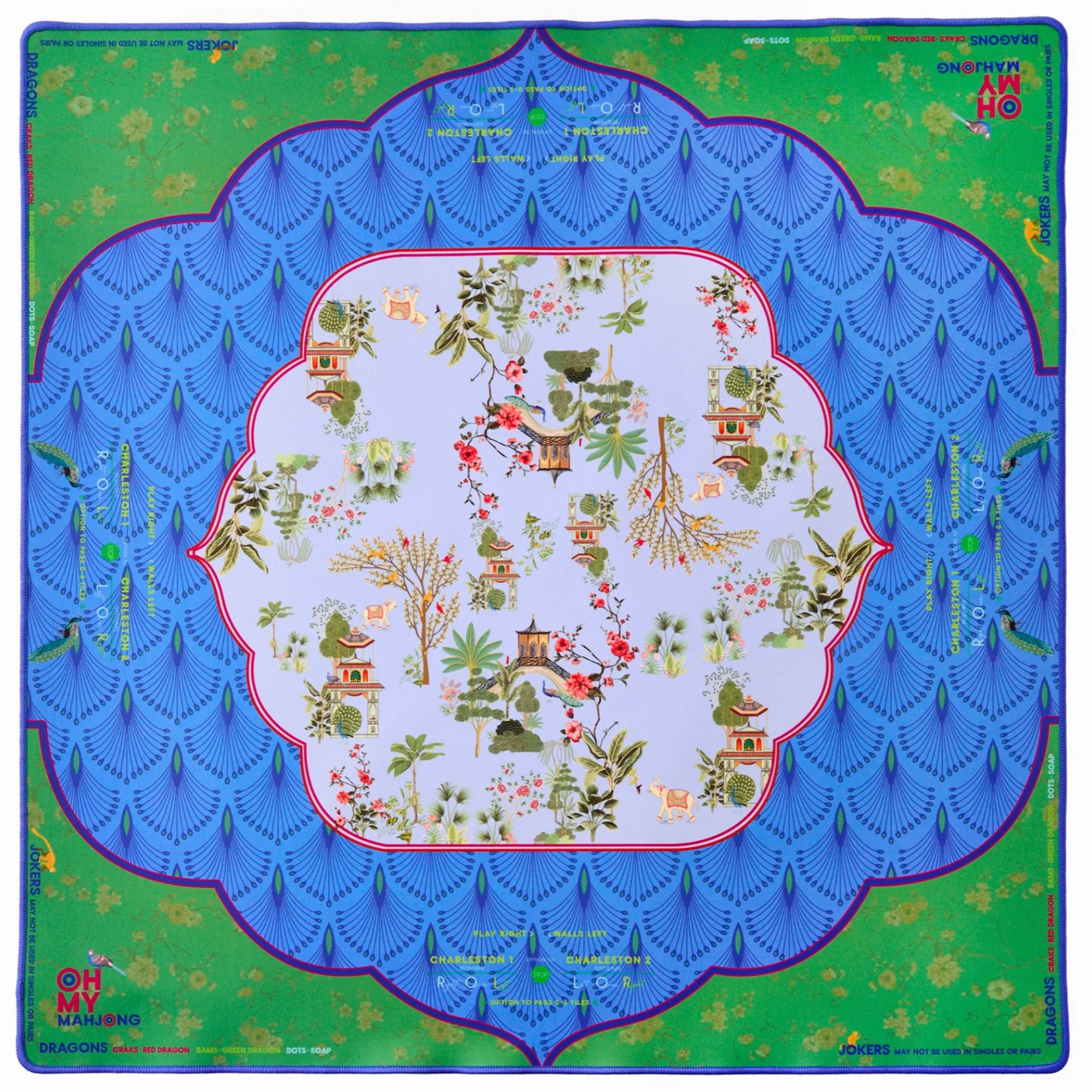 Mahjong Darjeeling Set with Lola Tiles