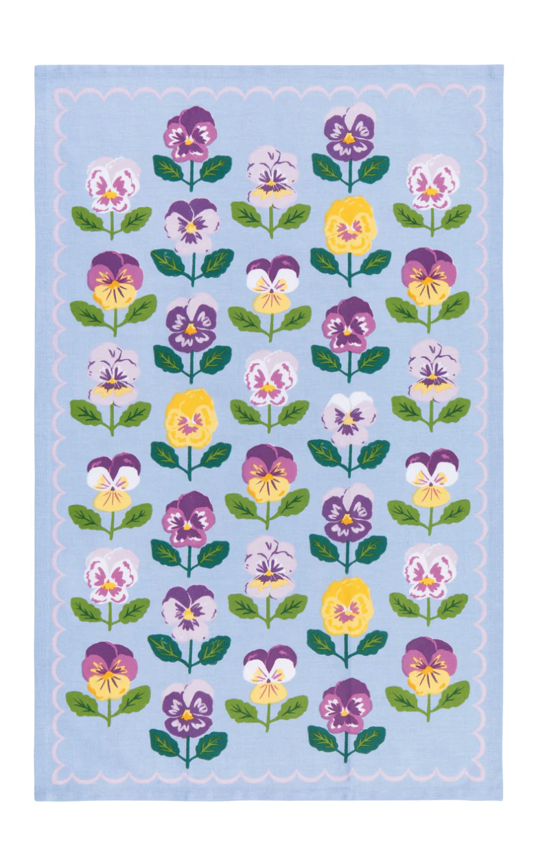 Pansy Dishtowel