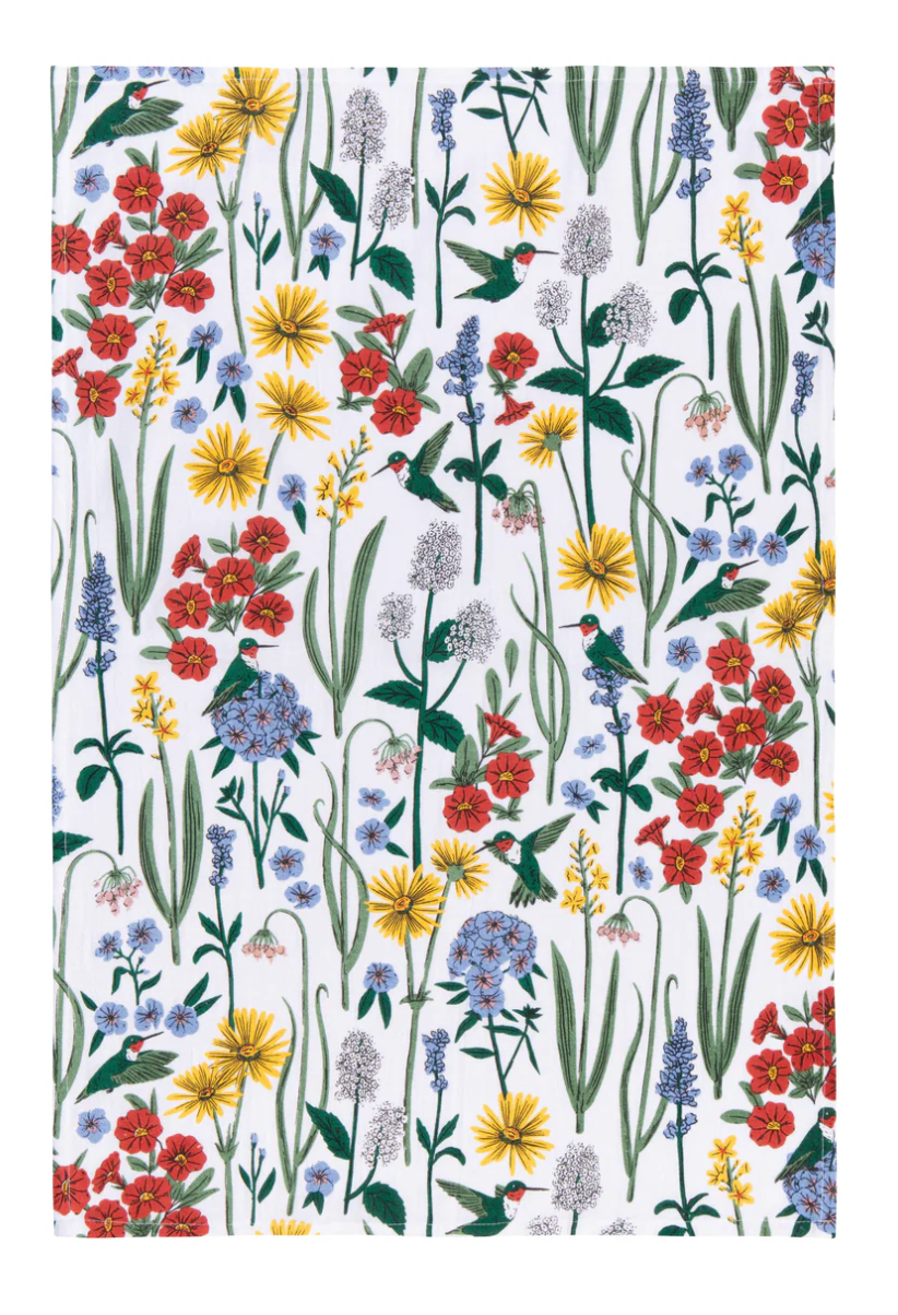 Hummingbird Baker's Floursack Dishtowels - Set of 3