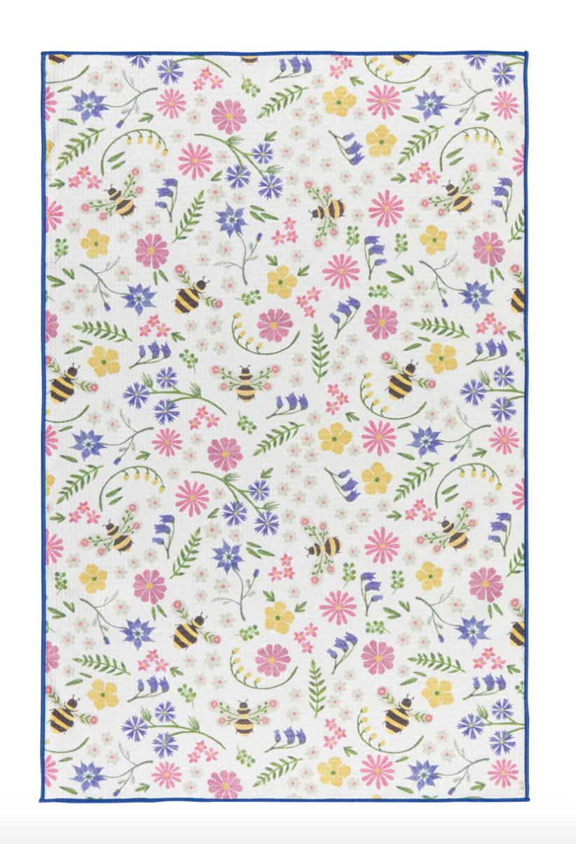 Bee Garden Recycled Microfibre Dishtowel