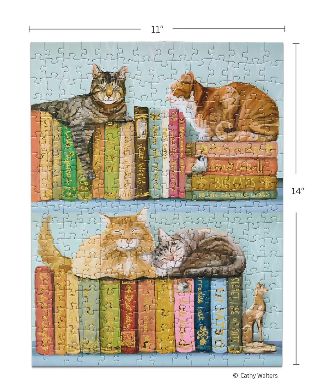 Cats On Books 250 Piece Puzzle