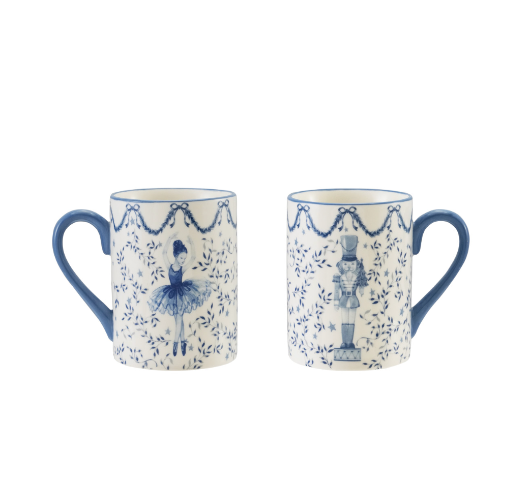 12 oz. Ceramic Mug with Ballerina & Nutcracker
