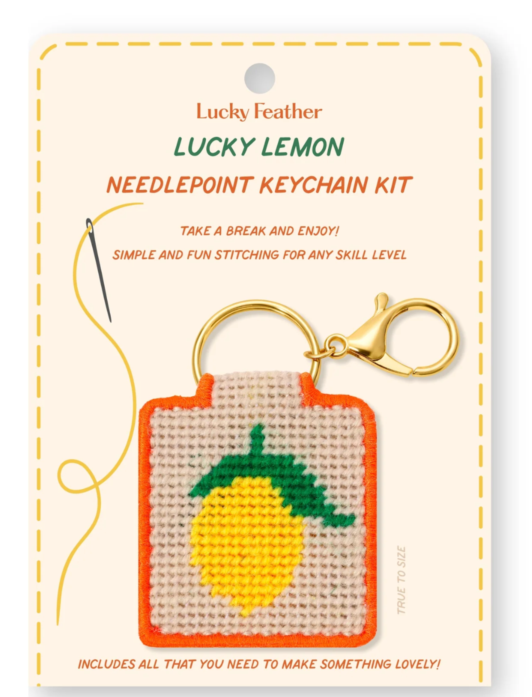 Needlepoint Keychain Kit