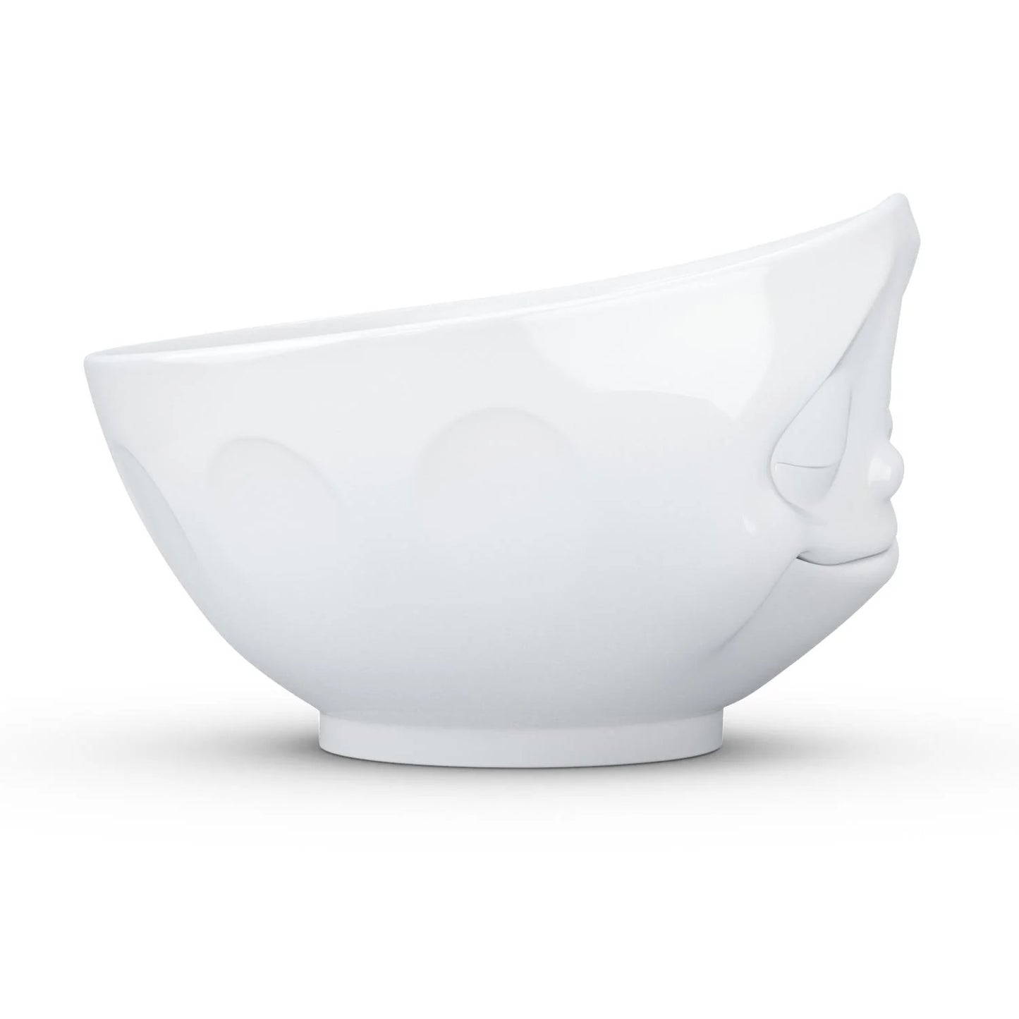 16 Oz. Bowl, Face, White