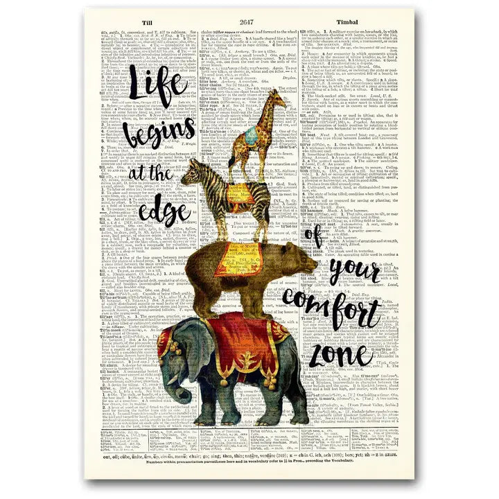 Vintage Dictionary Art