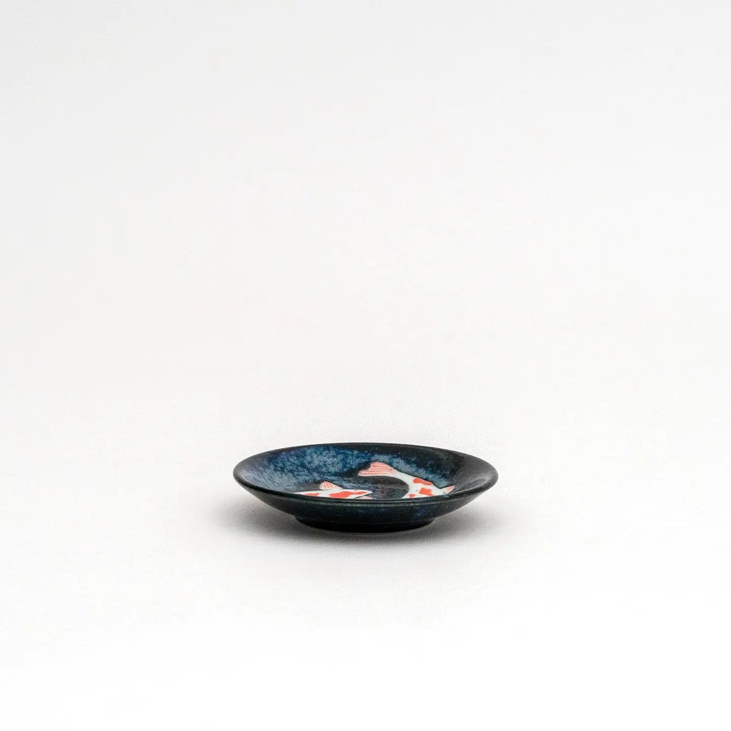 Japanese Mino Ware Koi Fish Small Plate