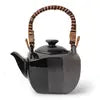 Tea Set - Black Grey Ombre Square