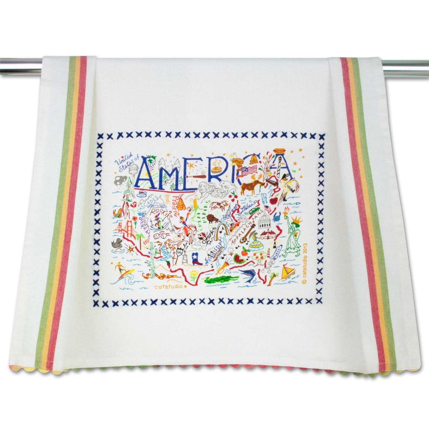 Catstudio Geography Tea Towels