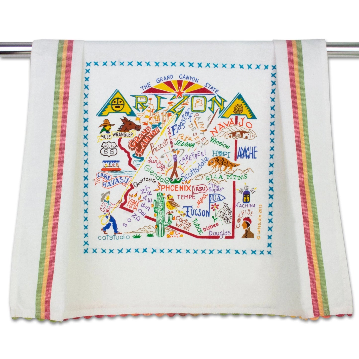 Catstudio Geography Tea Towels
