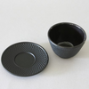Cast-iron Cup & Saucer, Dot-Pattern