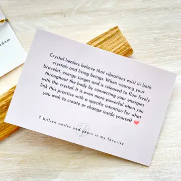 Go with the Flow ⎮ Gemstone Intention Bracelet