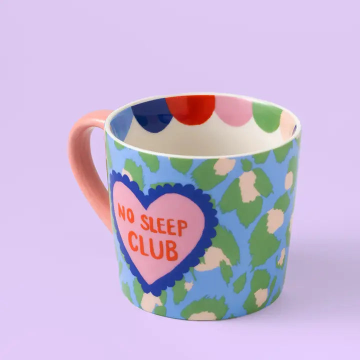 Mug - No Sleep Club Green Leopard