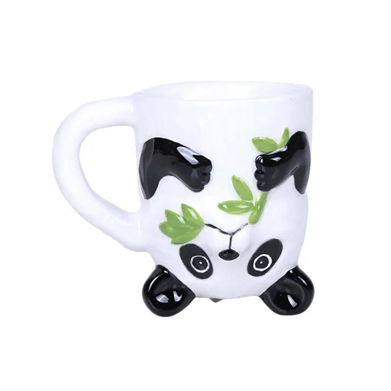 Topsy Turvy Panda Ceramic Mini Mug – 6 oz