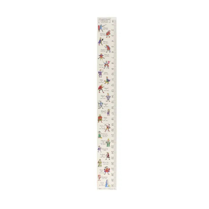 Kings & Queens of England Wooden Ruler