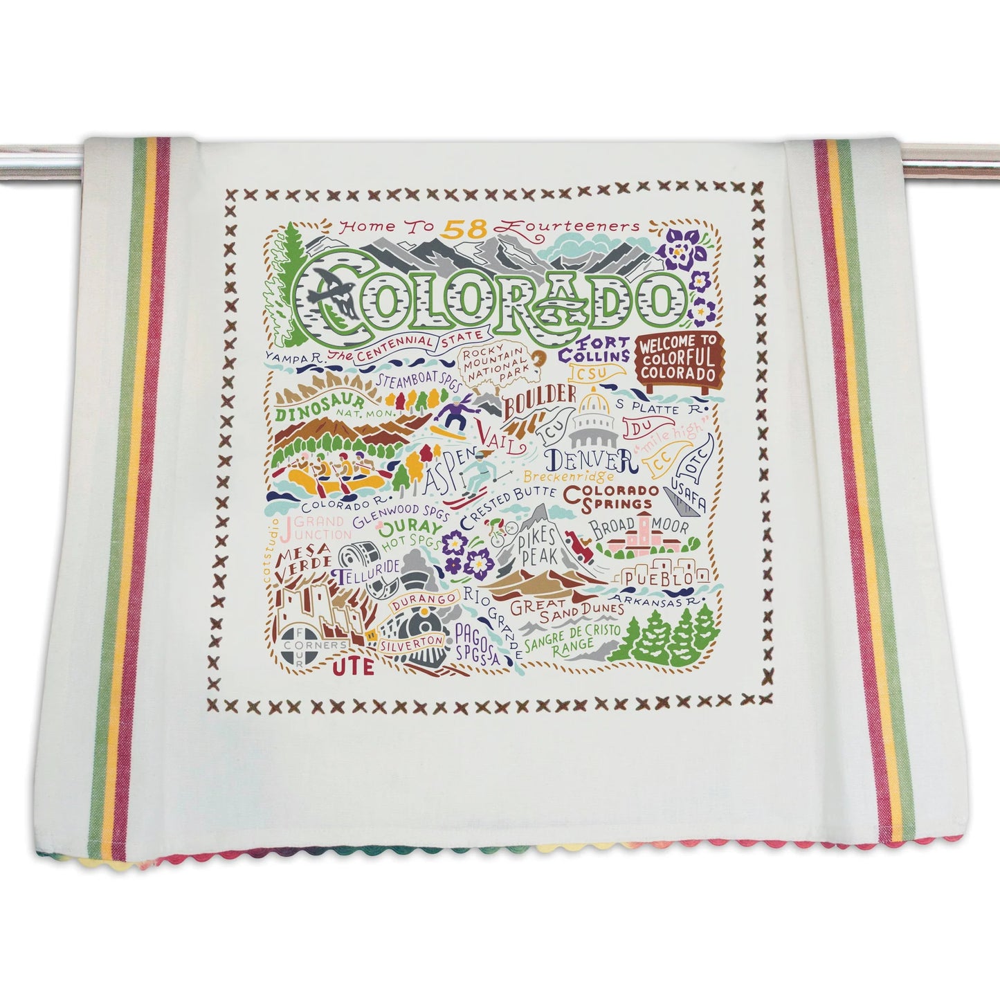 Catstudio Geography Tea Towels