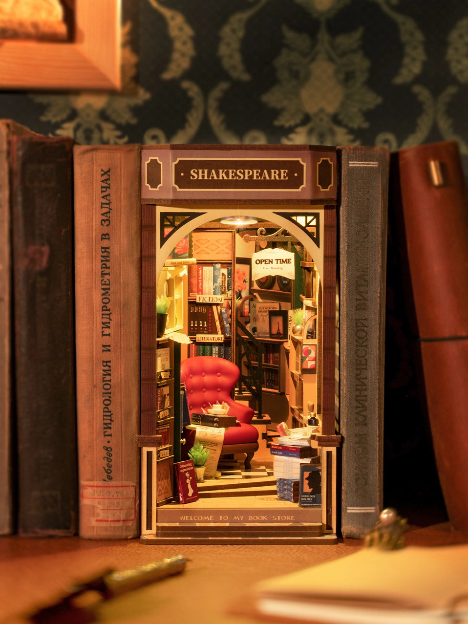 Diy Miniature House Book Nook Kit