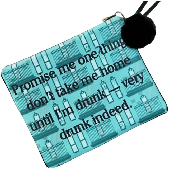 Little Black Dress Large Clutch with Bling Key Chain