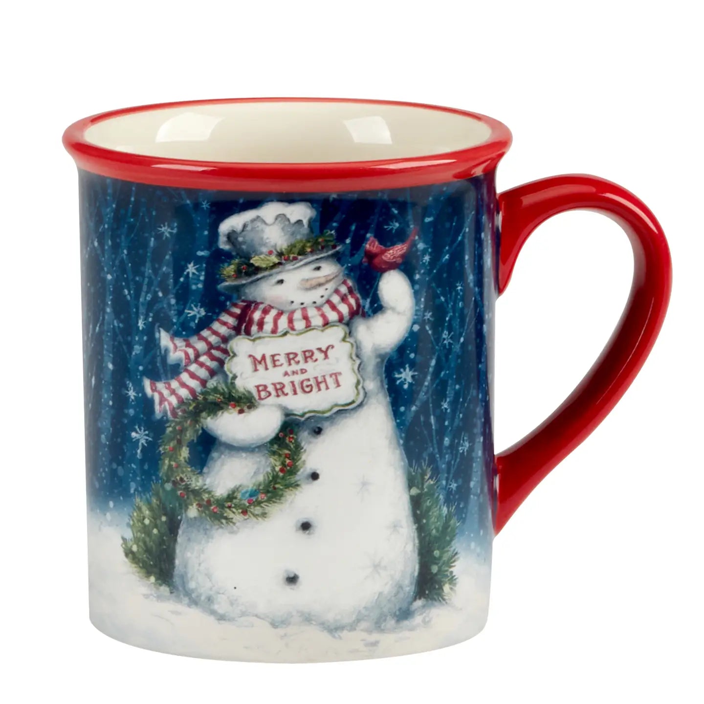 Snowman Greetings Mug 16 oz. Sold Individually