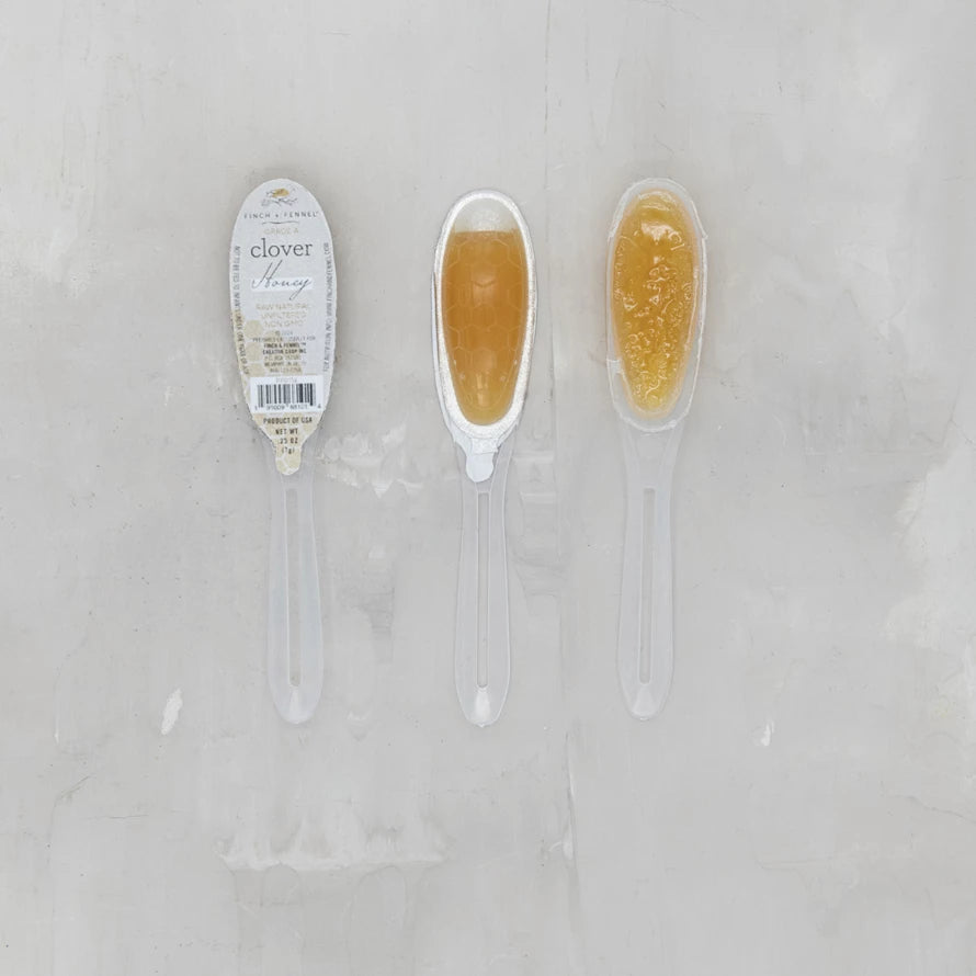 Clover Honey Filled Single Use Spoon
