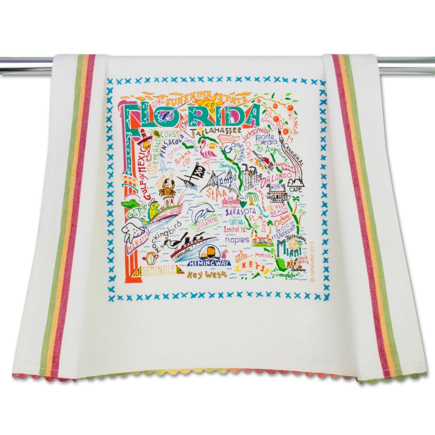 Catstudio Geography Tea Towels