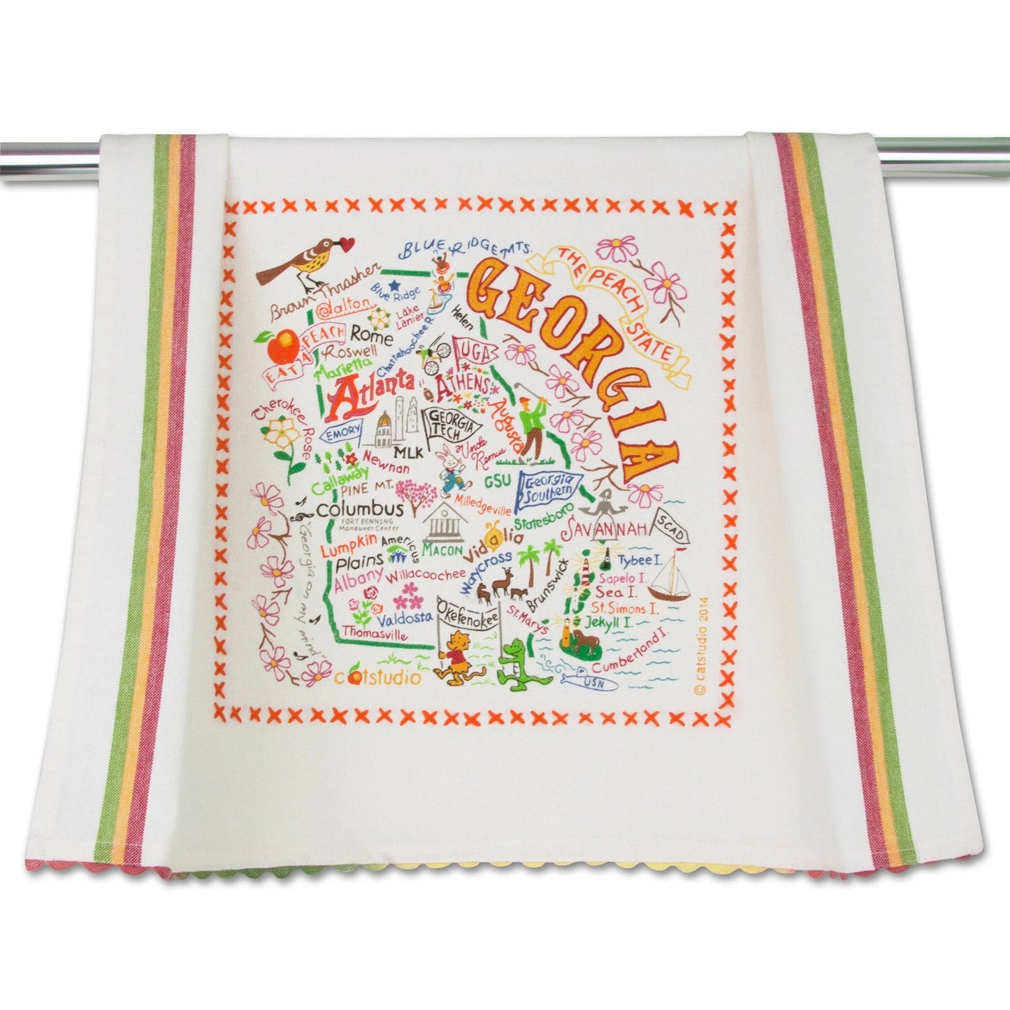 Catstudio Geography Tea Towels