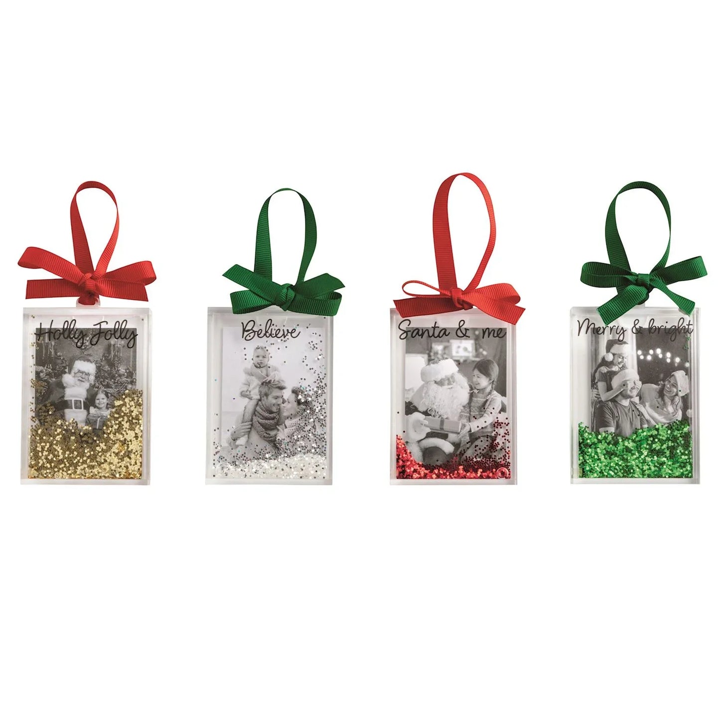 Christmas Glitter Photo Ornament
