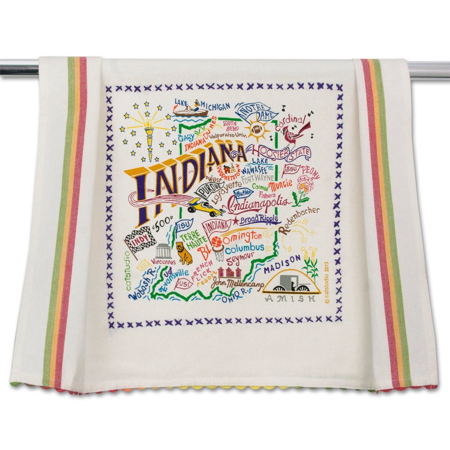 Catstudio Geography Tea Towels