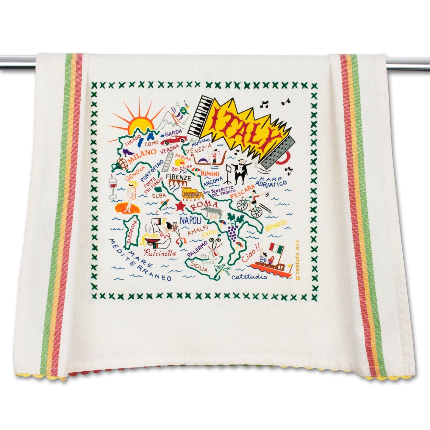 Catstudio Geography Tea Towels