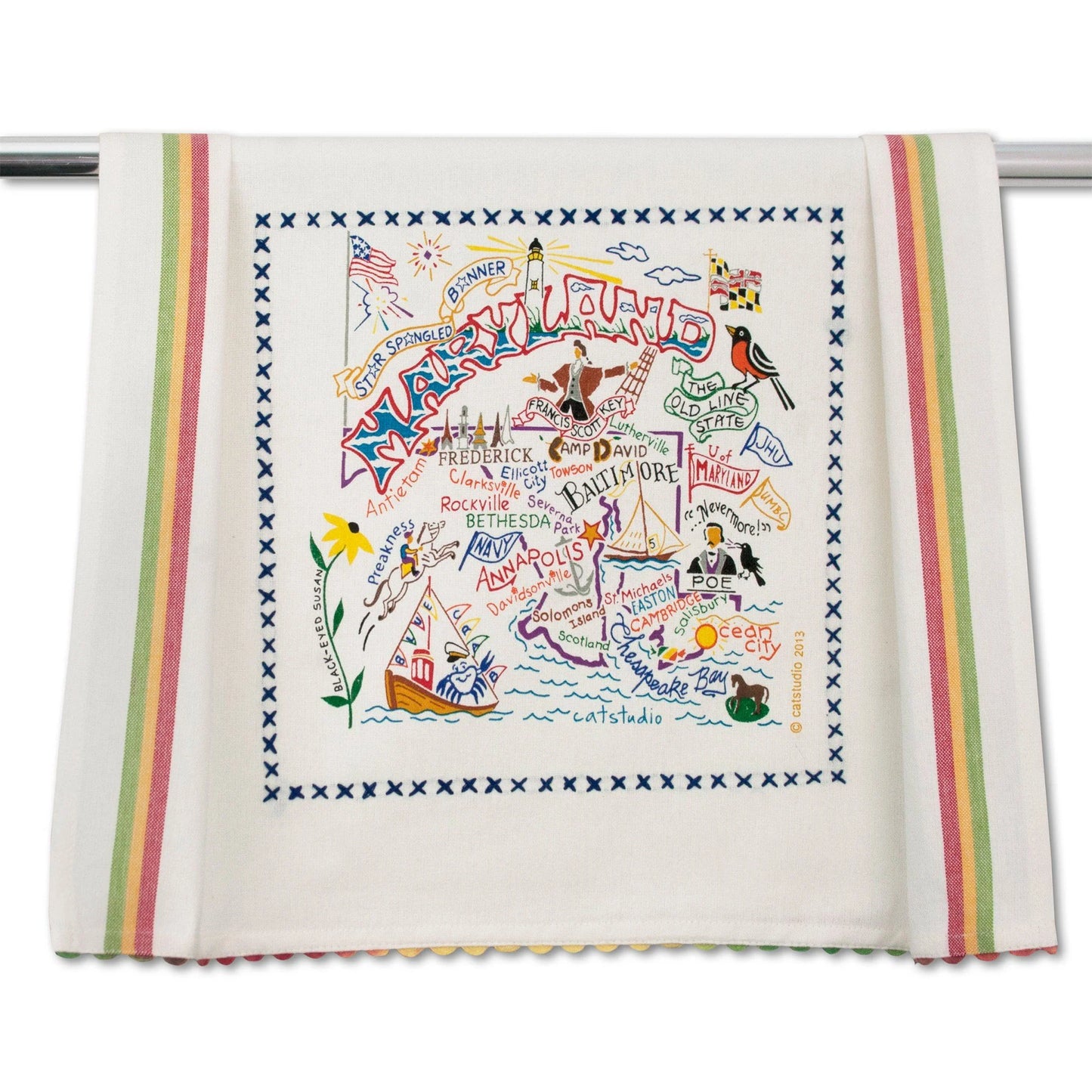 Catstudio Geography Tea Towels