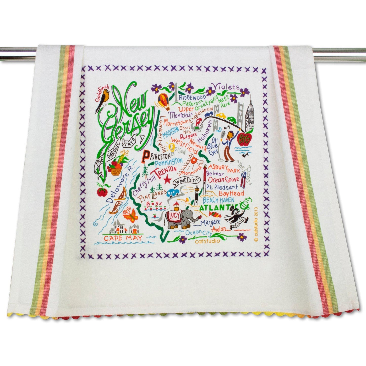Catstudio Geography Tea Towels